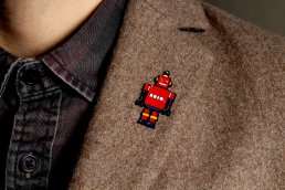 Bot Robot Enamel Pin Badge