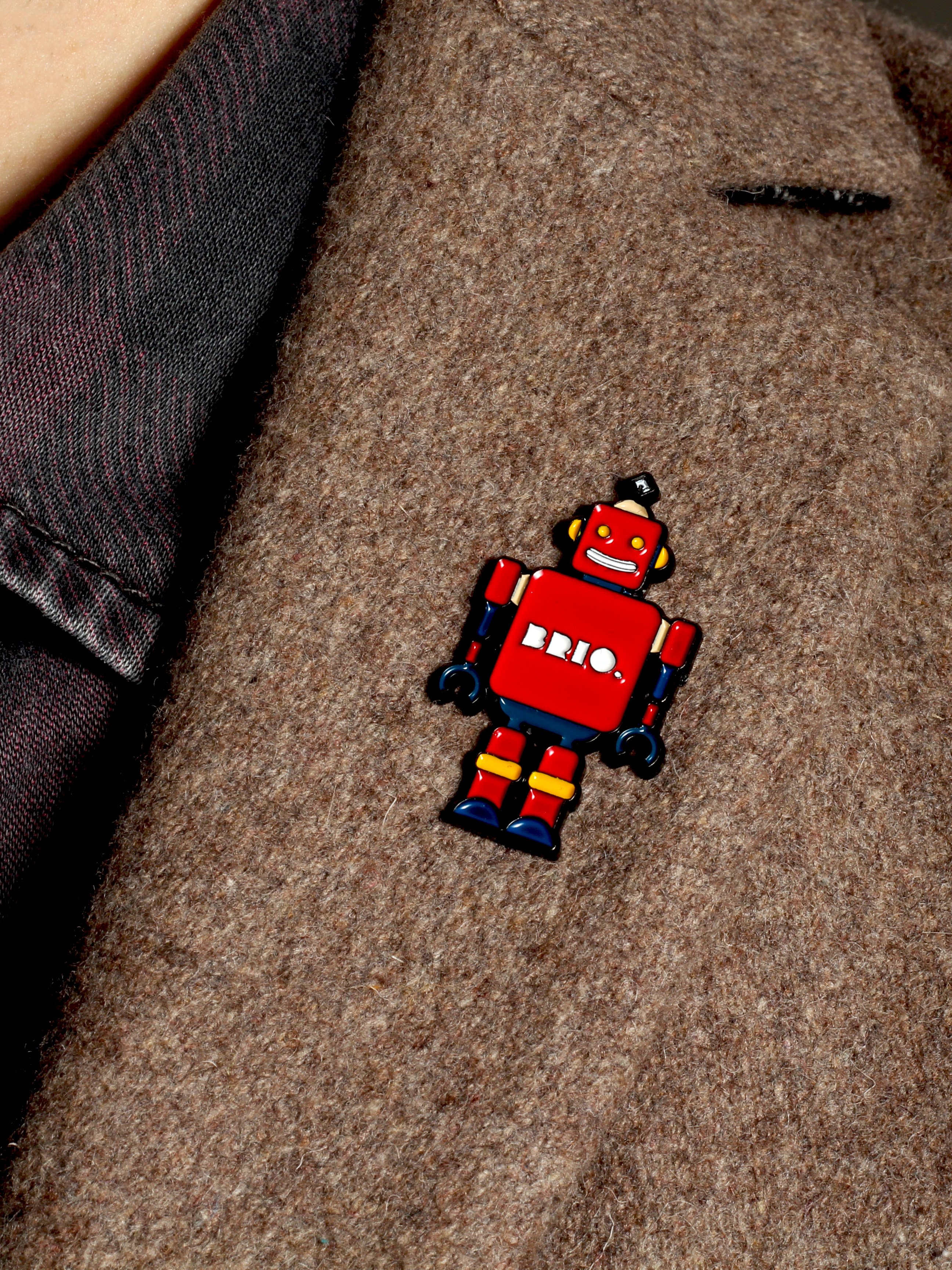 Bot Robot Enamel Pin Badge