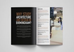 Birmingham City University Architecture Postgraduate Guide Spread