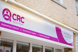 CRC Recruitment shop signage
